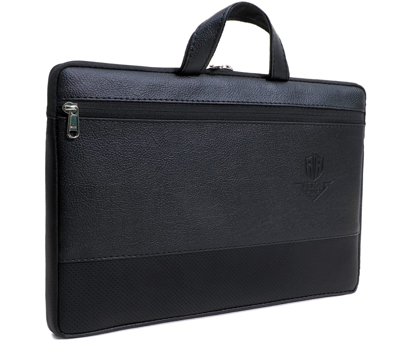 asroy® Artificial Leather Material Laptop Bag Sleeve Case Cover Pouch with Handle for(15.6'') inches Suitable for All Laptop, (15.6, Black)… (15.6, LR Black)